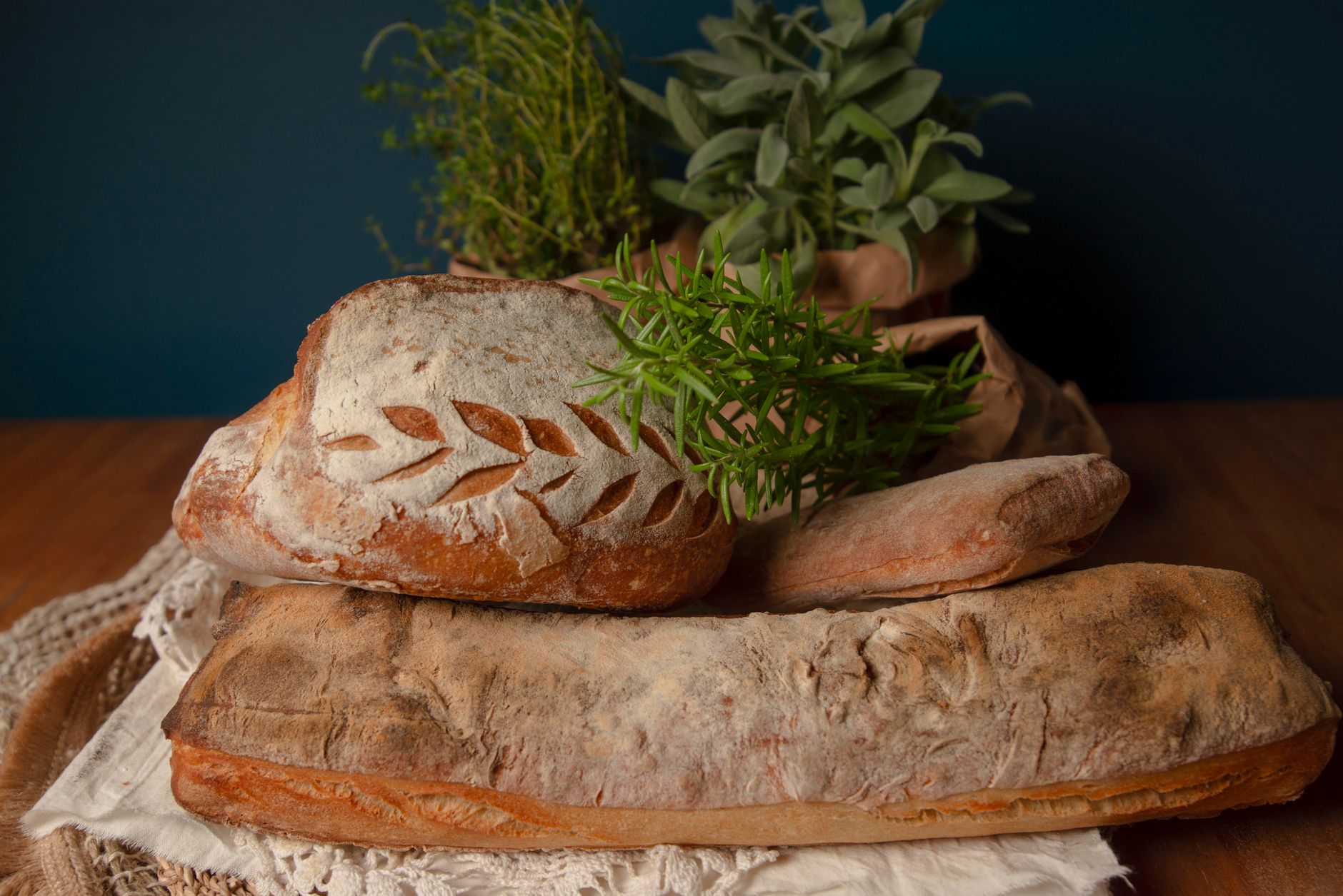 Artisan culinary dish on a wooden table